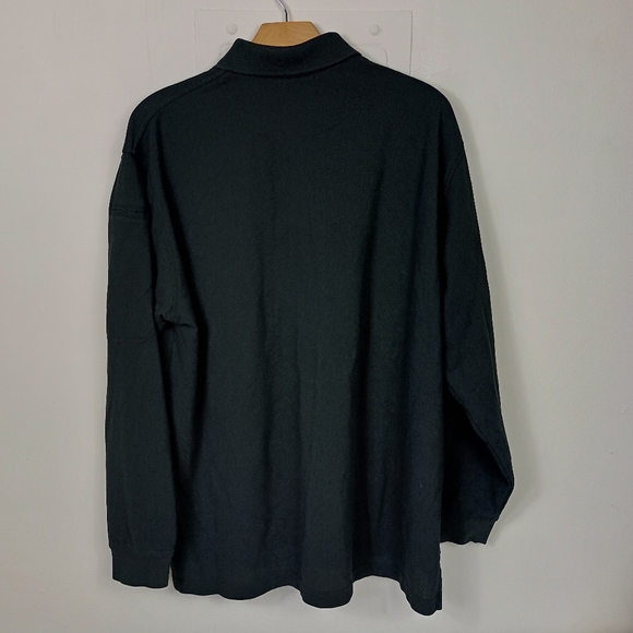 5.11 Tactical Mens Polo Shirt Large Black Professional Long Sleeve Uniform Pckt - Picture 4 of 12